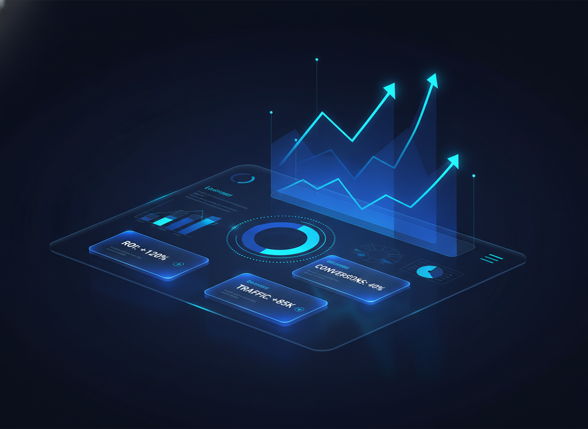 Digital marketing analytics dashboard
